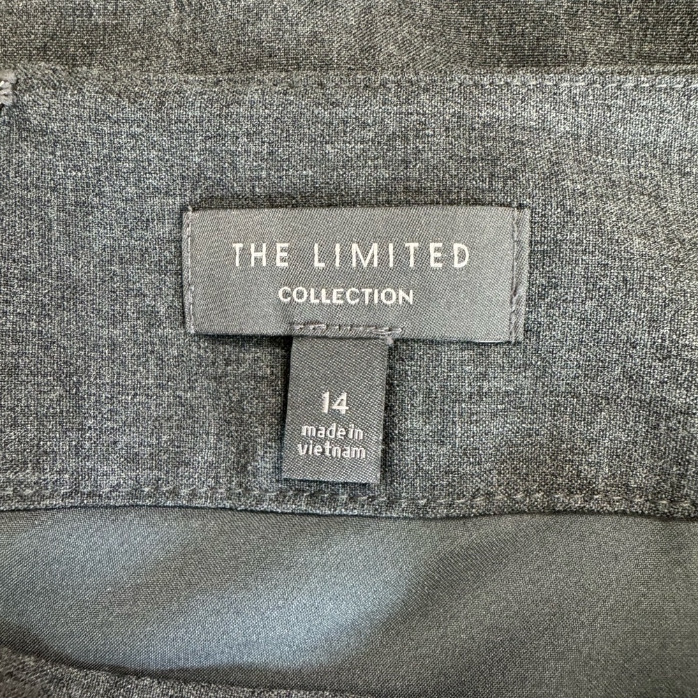 NWT RETAIL:  $69 THE LIMITED   GRAY  OFFICE/CAREER SKIRT  SIZE: 14    #Z - Picture 7 of 8